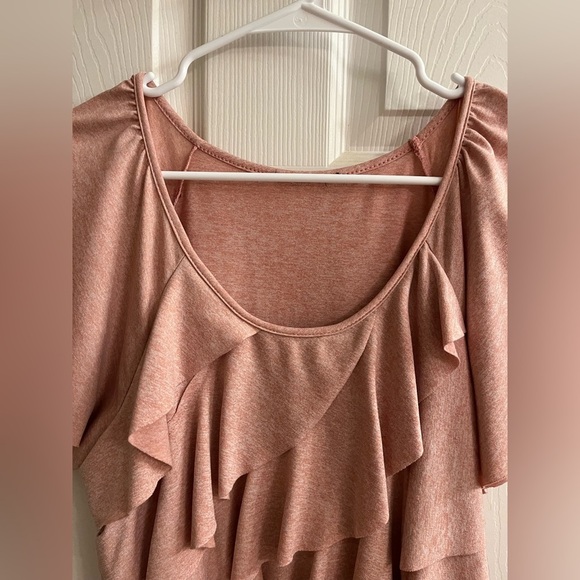 MARBLED PINK~BLOUSE~QUALITY~XL - Picture 2 of 7